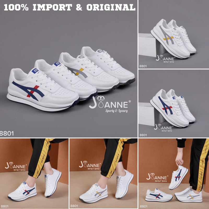 RESTOCK! [ORIGINAL] JOANNE Leather Sneakers Shoes Sepatu Wanita #8801