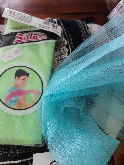 Kain Nilon Panjang 30*90cm Untuk Mandi/gosok Pembersih Punggung Zdcr