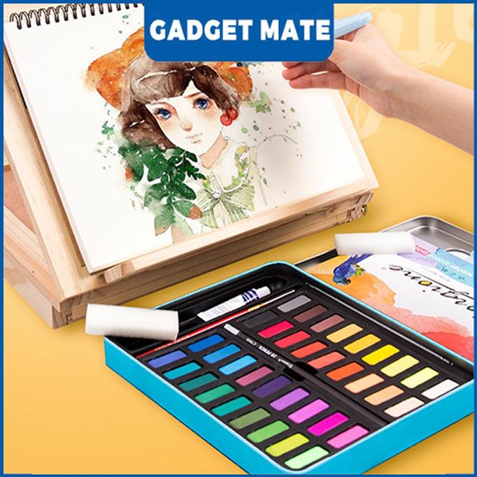 

BISA COD 36/48Water Color Set - Alat Cat Air Set (Termasuk Kuas dan Kertas/CAT AKRILIK SET/CAT AKRILIK SET 24 WARNA/CAT AKRILIK PASTEL/CAT AIR/CAT AIR LUKIS SET/CAT AIR GIOTTO/KUAS LUKIS 1 SET/KUAS LUKIS KECIL/KUAS LUKIS LENGKAP/KANVAS LUKIS/KANVAS LUKIS