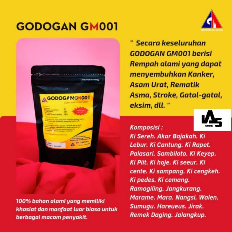 GODOGAN GM001 | HERAL | ASAM URAT | STROKE | ASMA | REUMATIK