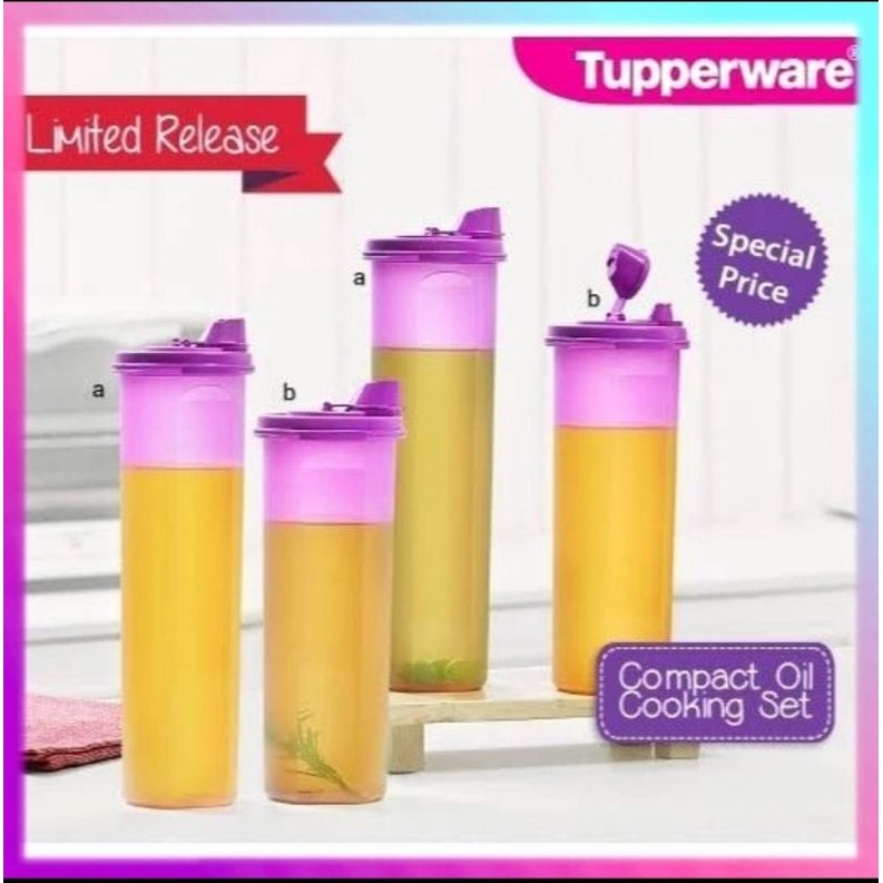 tupperware compact oil cooking set - wadah minyak goreng - tempat minyak