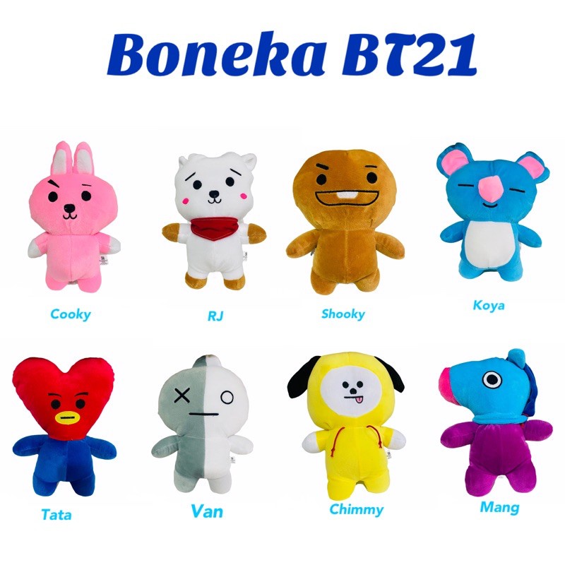 Boneka Karakter Korea Full Body Uk 20cm Berlabel SNI