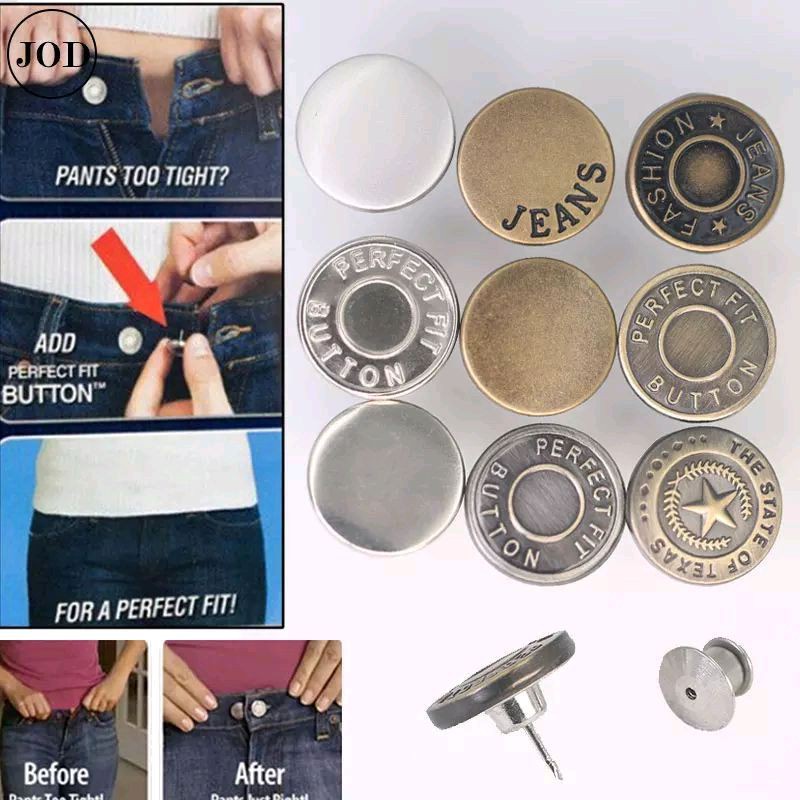 [BISA COD] Kancing Celana Portable Ajaib Perfect Fit Button Celana Serbaguna