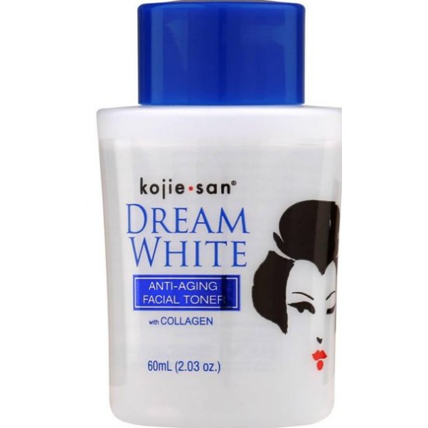 KOJIE SAN Dreamwhite Anti Aging Facial Toner with Collagen 60ml | Cleanser + Toner Dual Action 100ml