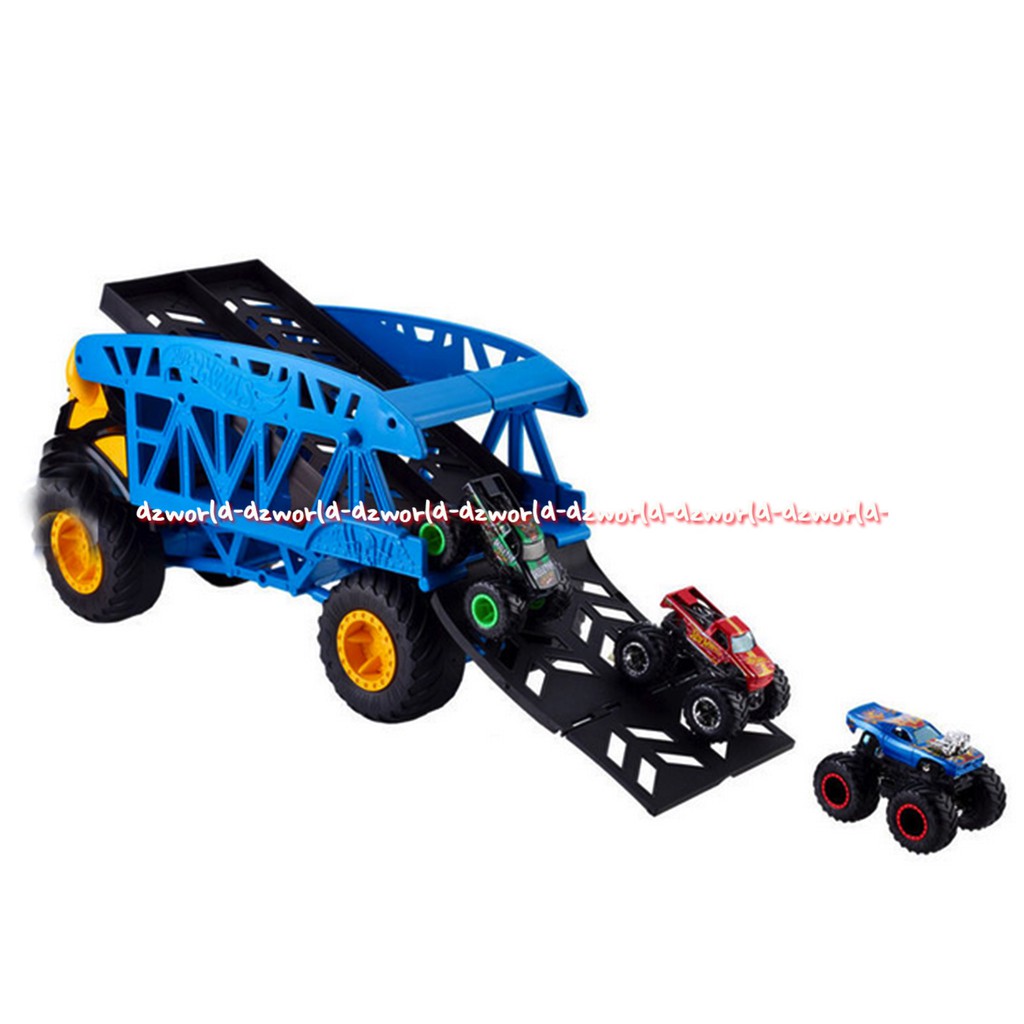 Hotwheel Monster Mover Monster Trucks 3Pcs Mainan Truk Mobil