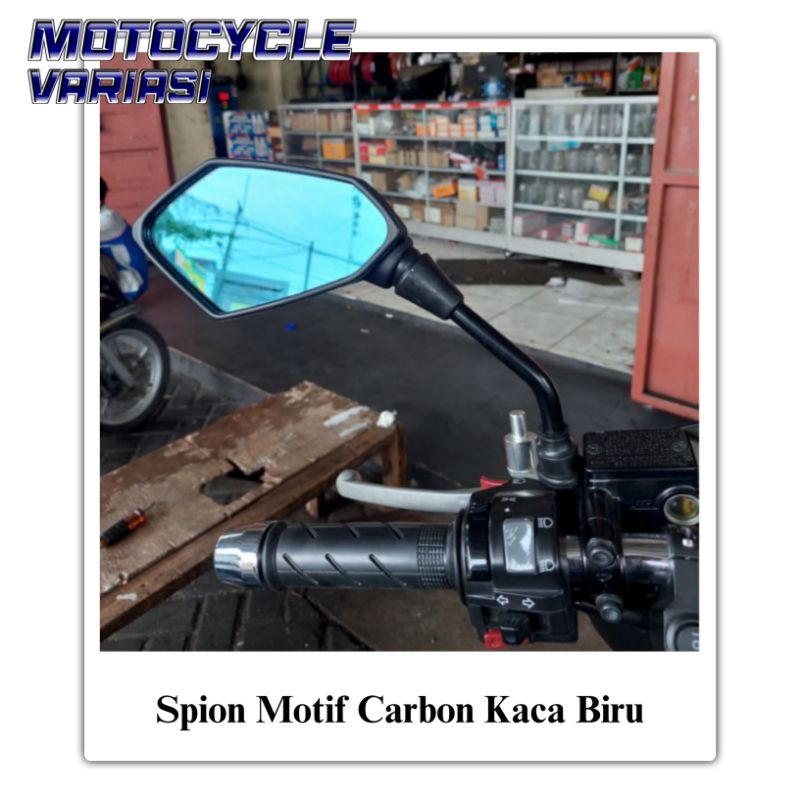 Spion Vario 160 Pcx 160 Click 160 Adv Motif Carbon Kaca Biru