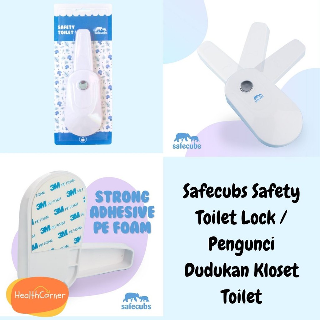 Safecubs safety toilet lock / pengunci dudukan kloset toilet