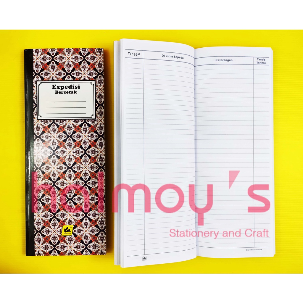 

BUKU EKSPEDISI KARTON STANDARD BERCETAK 180 LBR ( 12,3 X 31,6 CM )