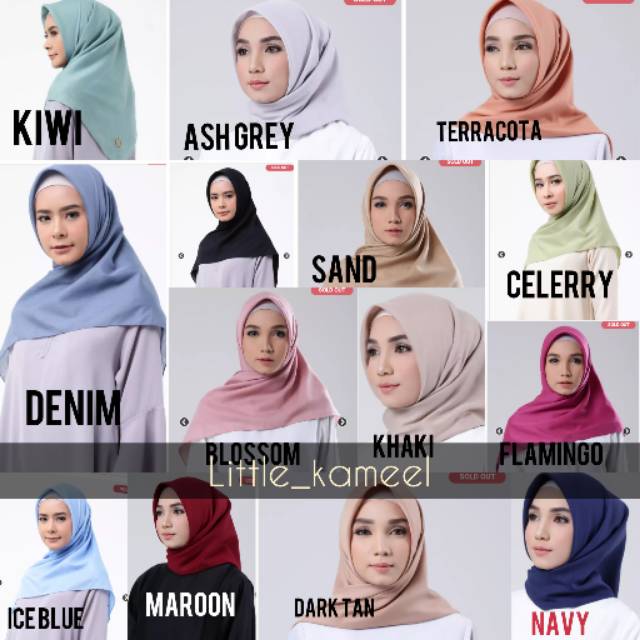 Plain voal / voal restu Anggraini warna lengkap / voal scarf / voal square