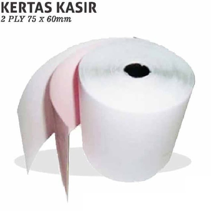 

KERTAS STRUK NCR 2PLY 75x60 UNTUK PRINTER KASIR DOT MATRIX