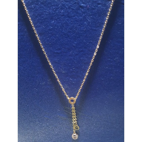 kalung koye emas 750 nori berliontin ct* panjang