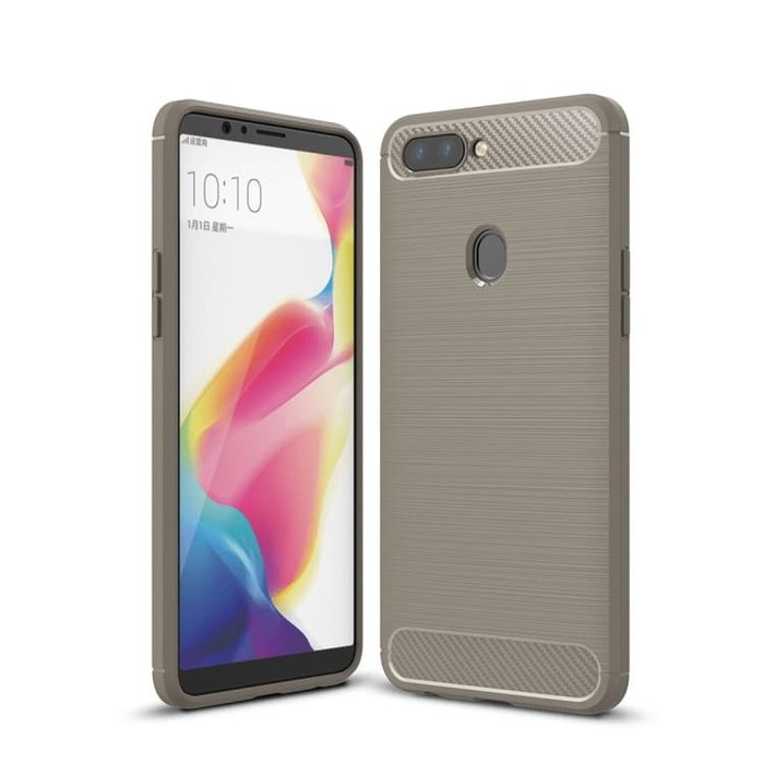 SS8432 - BRUSHED COMBINATION CASE OPPO R11S GREY