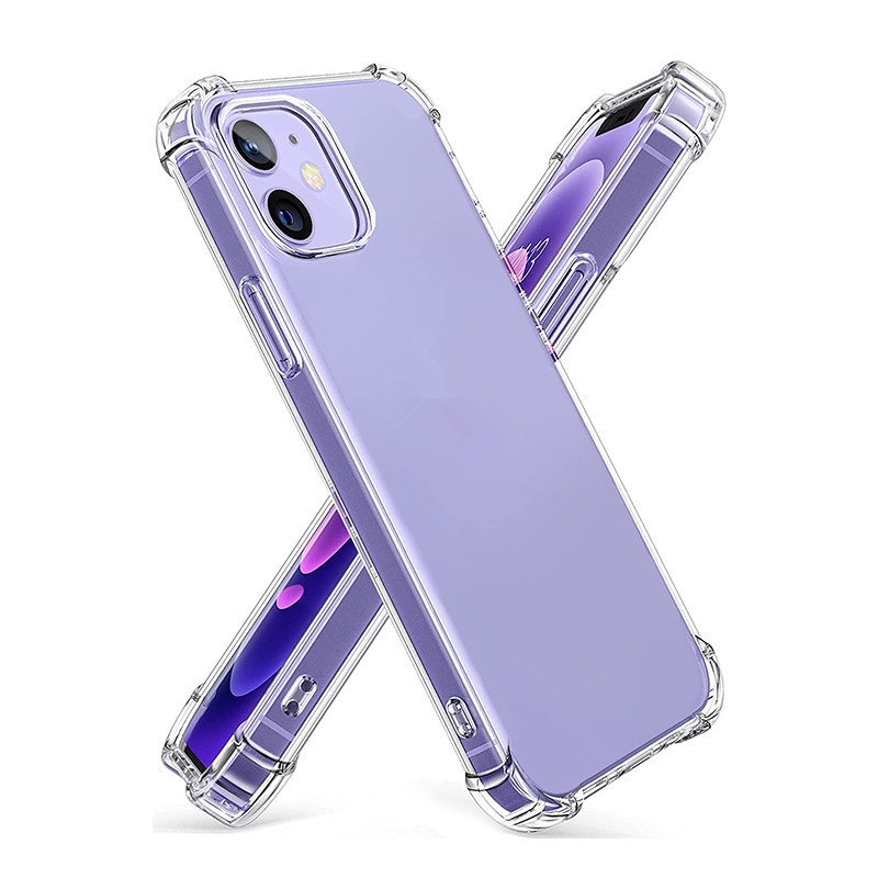 Soft Case Silikon Transparan Shockproof Cover Iphone 13 12 11 Pro Max XS Max X XR 8 7 6 6S Plus SE 2020 12 13 14 Mini