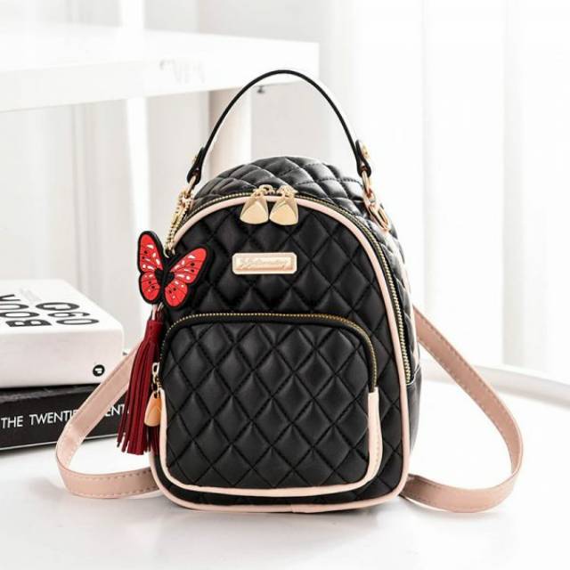 BQ 2295 RISCE TAS RANSEL MINI MULTIFUNGSI IMPORT WANITA CEWEK PEREMPUAN JAKARTA BATAM LT 1473