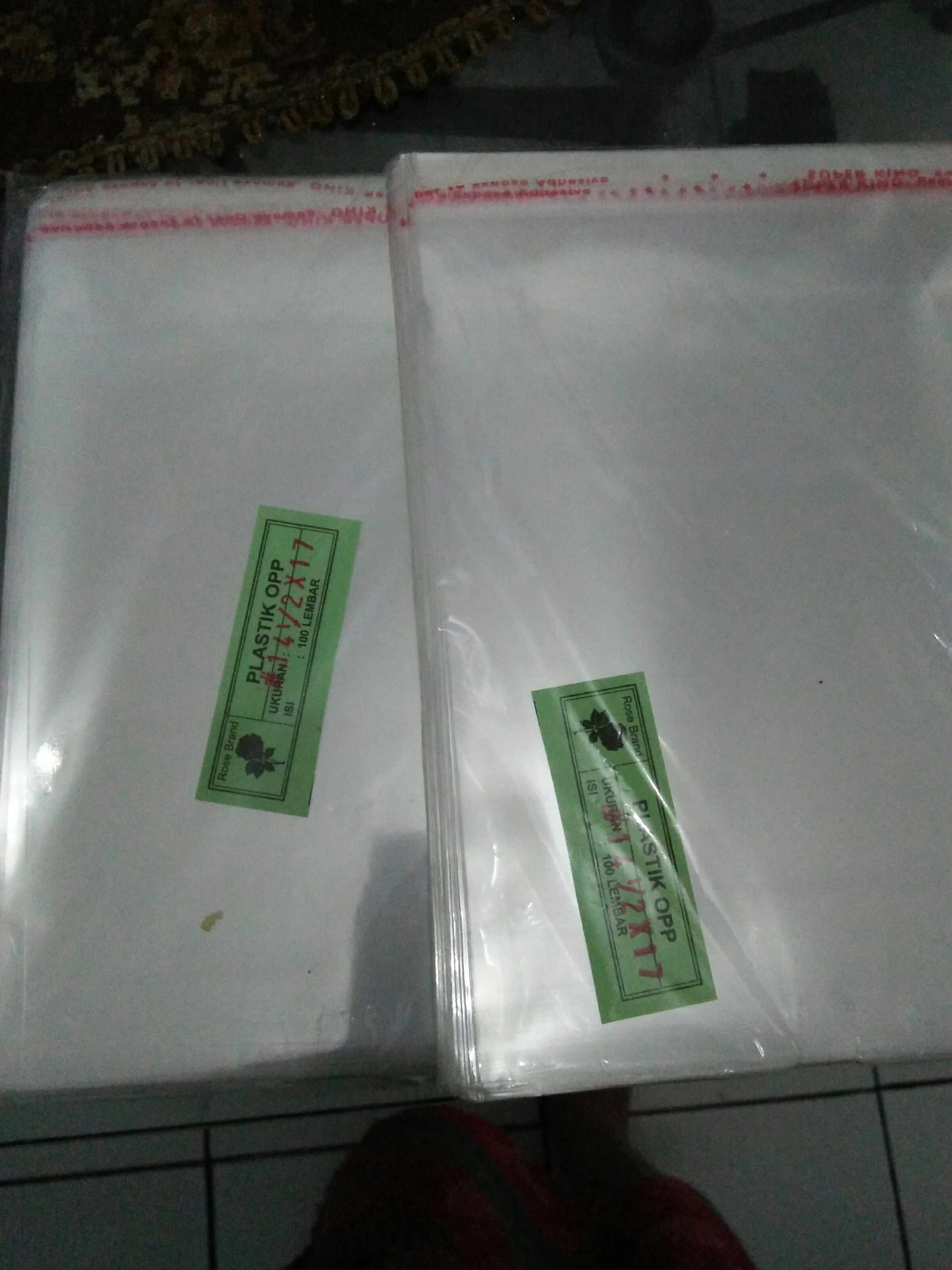 Plastik Opp Tebal 14.5x17 Single Seal Kuat Lem Buat Baju Roti Undangan
