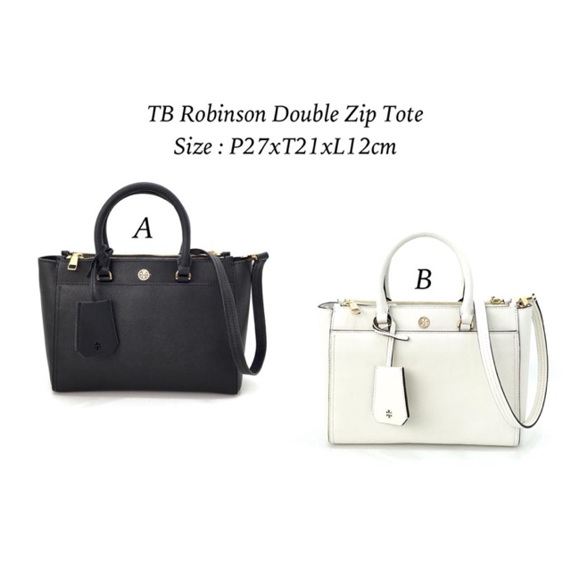 Tory Burch Robinson Double Zip Tote