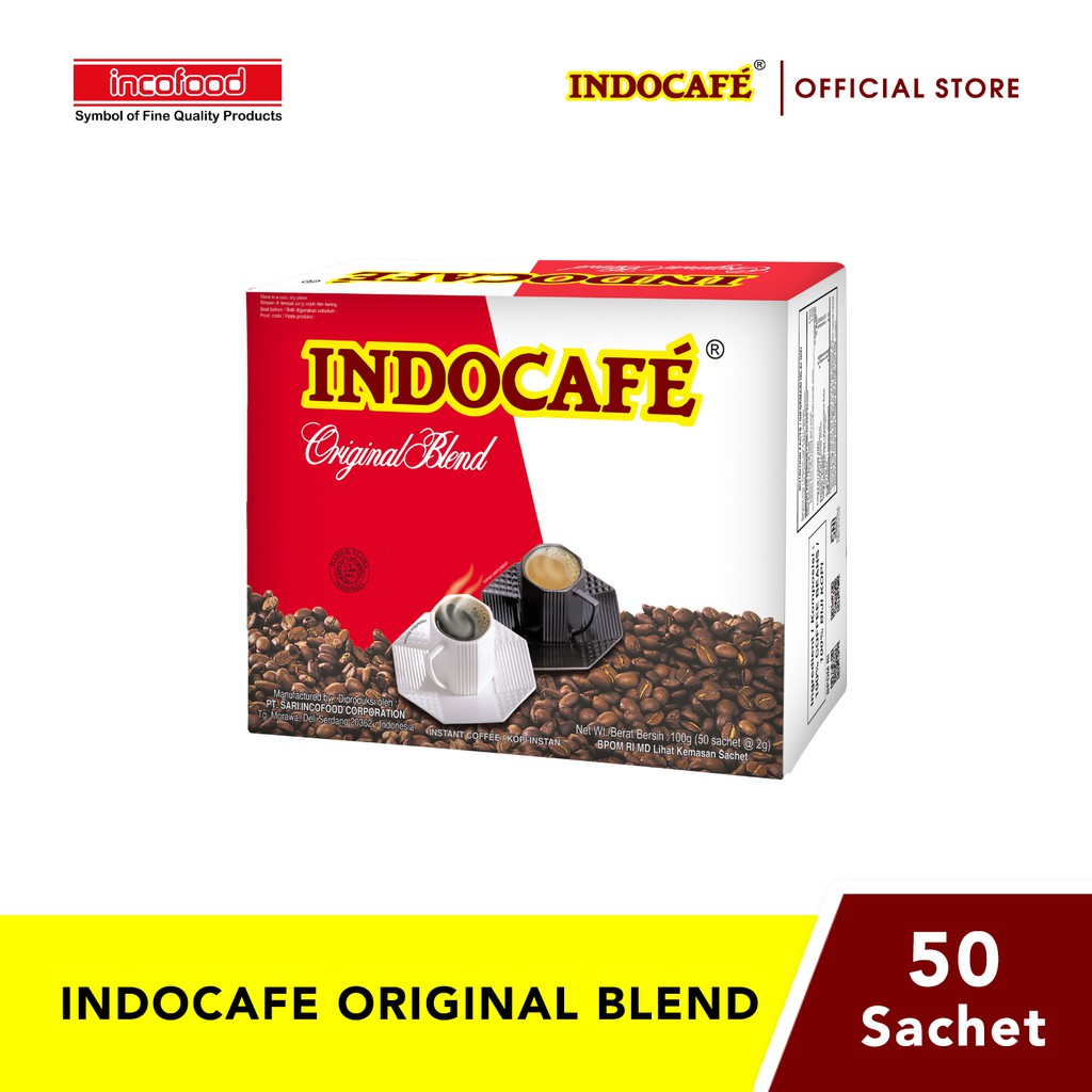 Jual Indocafe Original Blend 50 Sachet Box Indonesiashopee Indonesia