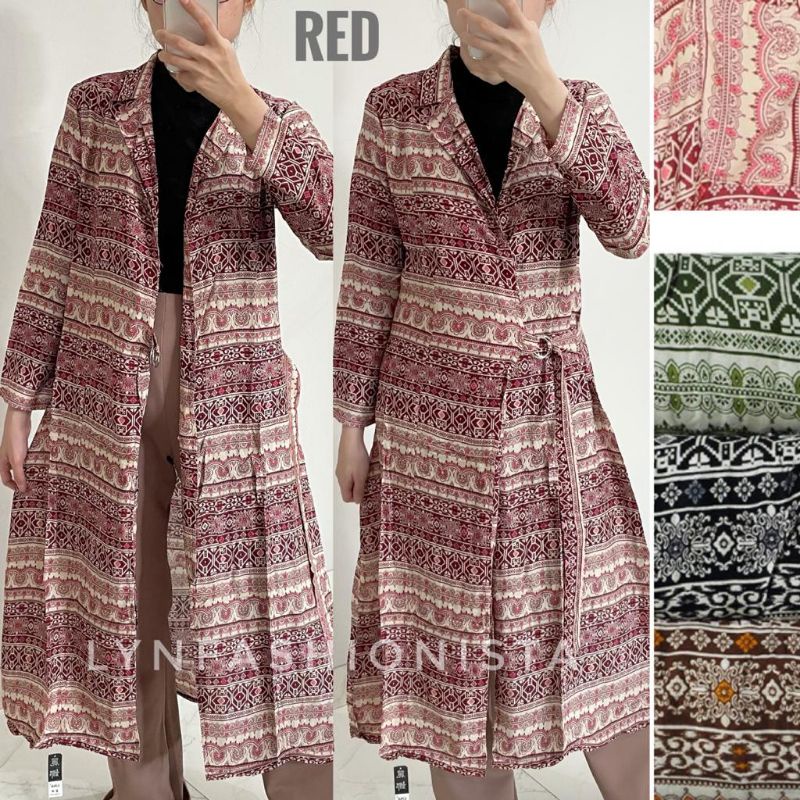 LYNFASHIONISTA-OUTER MOTIF BATIK PREMIUM/LONG CARDIGAN MUSLIM/CARDY WANITA MURAH/ZENA