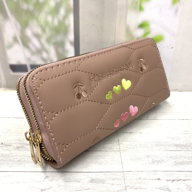 DOMPET PANJANG WANITA TEBAL RESLETING DOUBEL