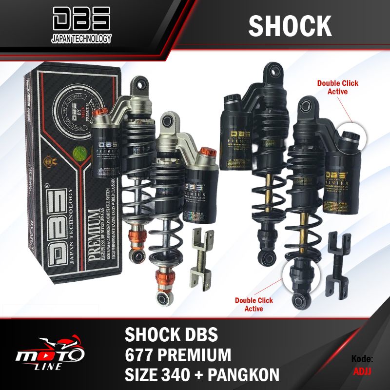 Shock Tabung DBS 677 Premium Uk.340mm Supra/Gl/Verza/Tiger/Smash