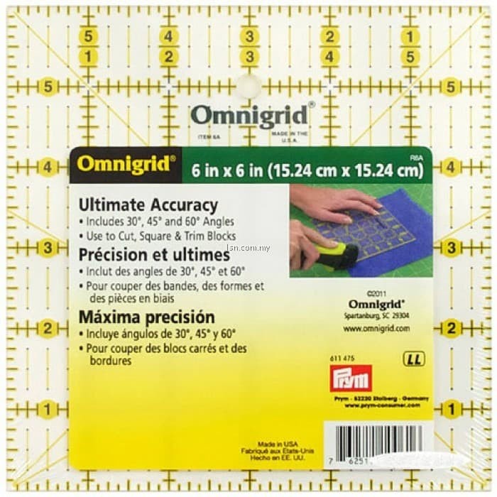 

Produk Penggaris Universal Omnigrid 6X6 Inch Prym 611475 Hot Sale