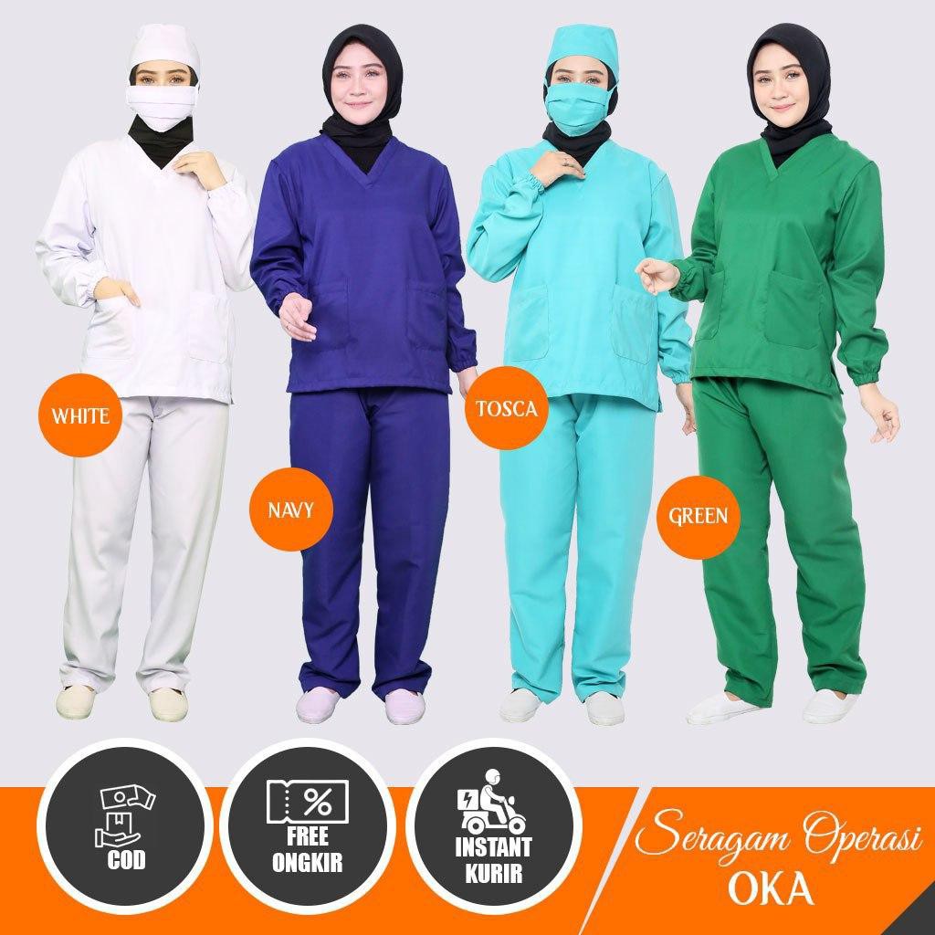  BAJU OKA  BAJU  OPERASI BAJU  PERAWAT SERAGAM PERAWAT 