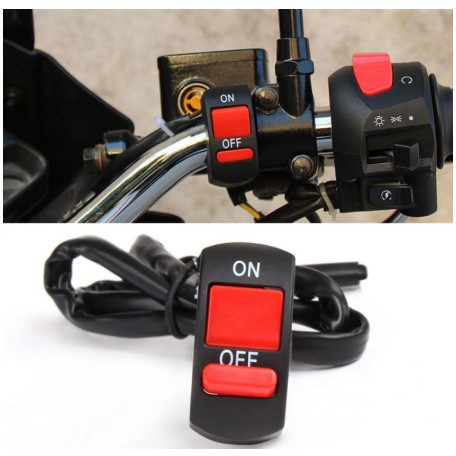 Saklar Lampu Stang Sepeda Motor ON OFF Universal Motorcycle Switch