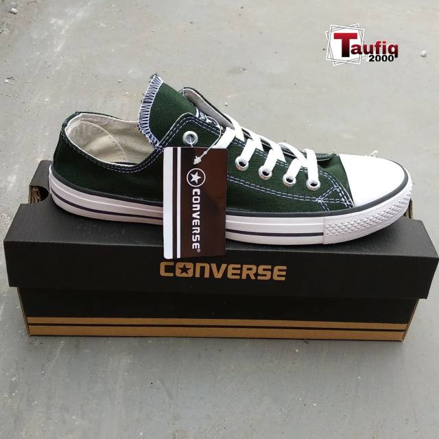 Sepatu Converse All Star Hijau Army+Box Converse