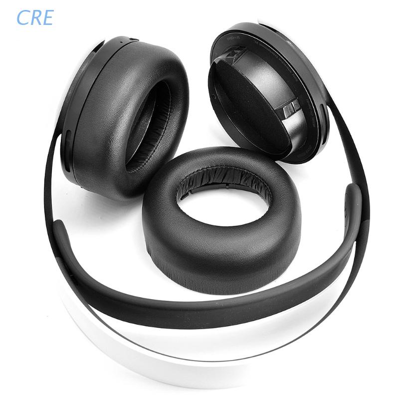 Cre 2pcs Bantalan Pengganti Bahan Kulit Protein Untuk Headset Wireless Bluetooth PS5 3D