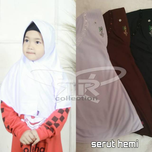 jilbab / anak /allsize 6-9 tahun/ KERUDUNG SEKOLAH bahan kaos premium