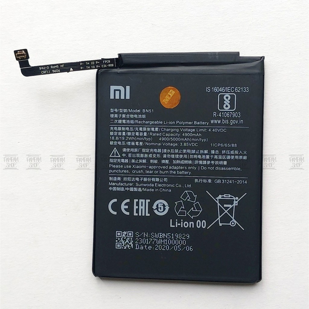 Baterai XiaoMi BN51 Redmi 8 8A Pro Original OEM Batre Batrai Battery Xiao Mi BN 51 HP Ori