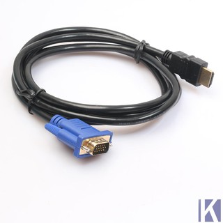 Kabel Adapter Converter HDMI Gold Male to VGA HD Male
