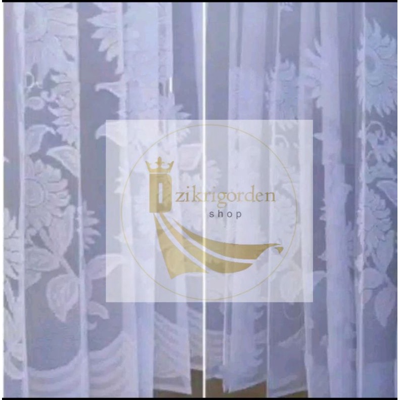 Gorden/Gordeng putih motif bunga putih {COD}