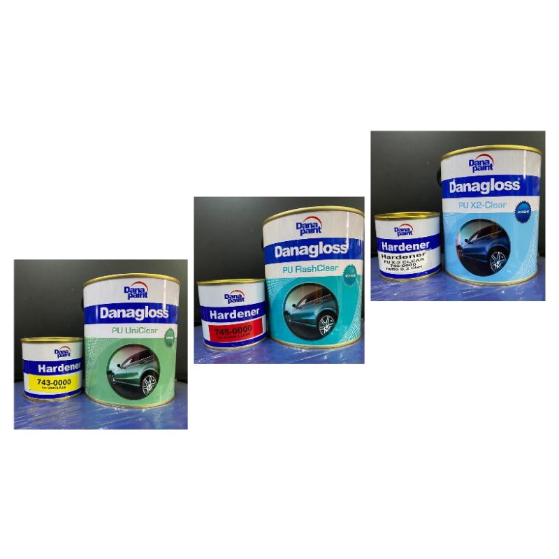 NEW DANAGLOSS PU UNI CLEAR/ DANAGLOSS PU FLASH CLEAR/ DANAGLOSS PU X2 CLEAR/ CAT VERNISH
