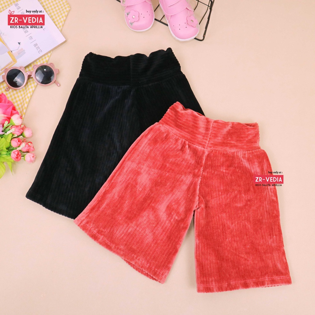 Kulot Anak Premium uk 1-4 Tahun / Celana Codoray 3per4 Anak Perempuan Skirt Bawahan Polos Pendek Pants Murah ZR Vedia