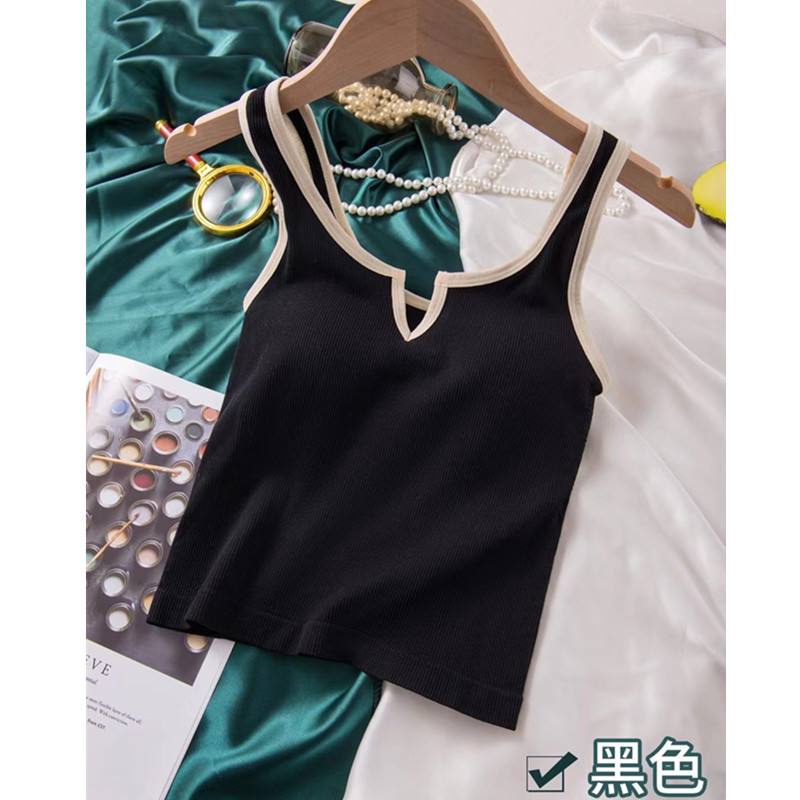 YAGOO - Tank Top Bra Wanita / Singlet Wanita Crop Tanktop Korean With Cup bahan Elastis BRA55