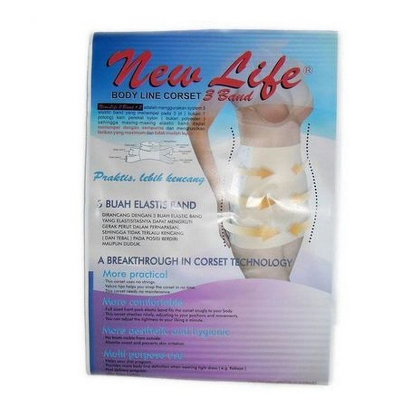 New Life Body Line Corset 3 Band Korset Pasca Melahirkan All Size