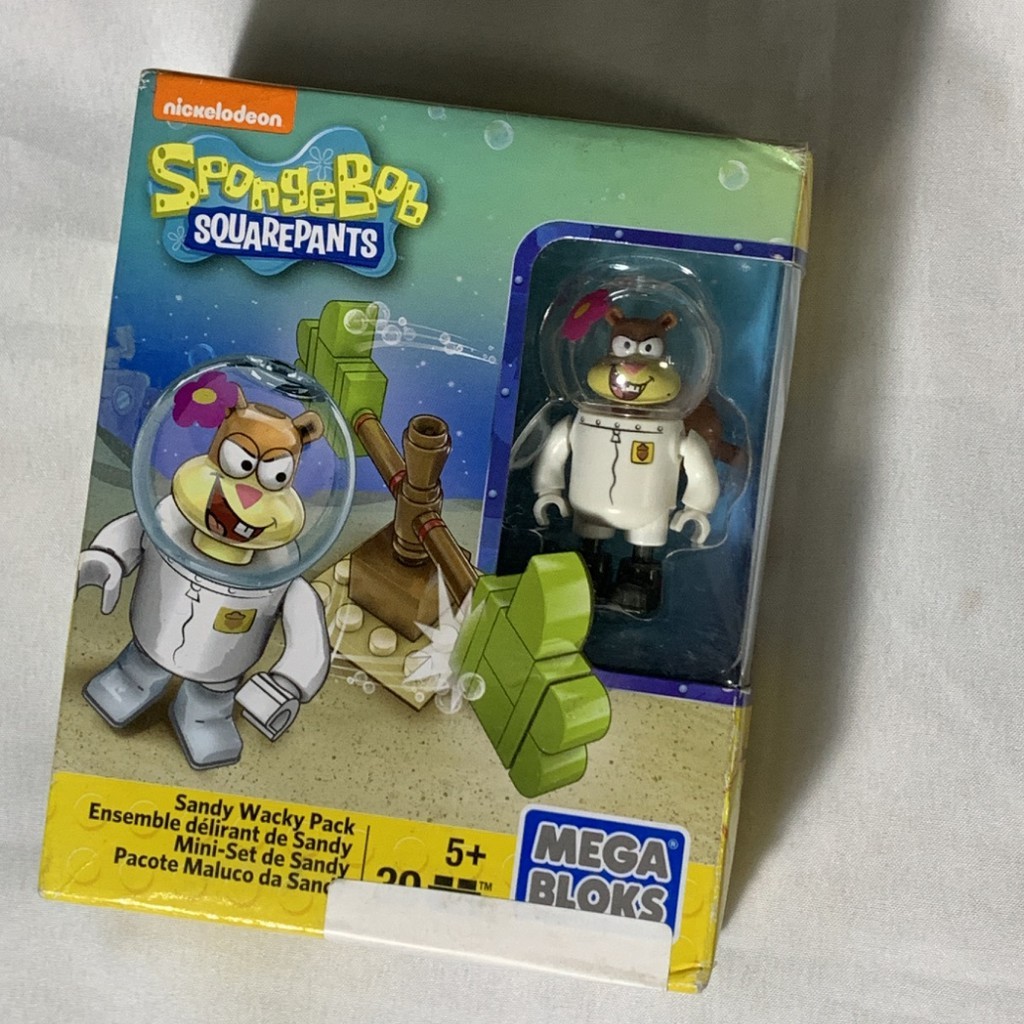 Sponge Bob Square Pants Spongebob Action Figure Sandy Wacky Pack Mattel Original Mega Bloks Cheeks