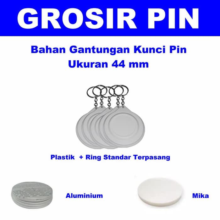 Bahan Gantungan Kunci Pin 44 Komplit