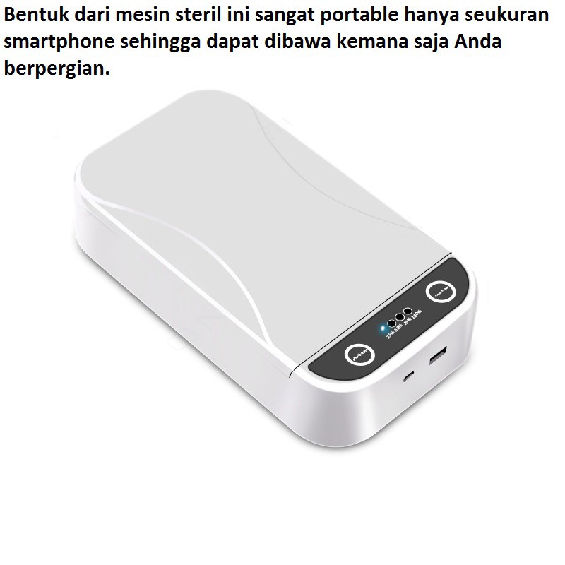 Smartphone Sterilizer Box Disinfection Ultraviolet UV - CC341-OUYORCAR-steril handphone-bunuh virus