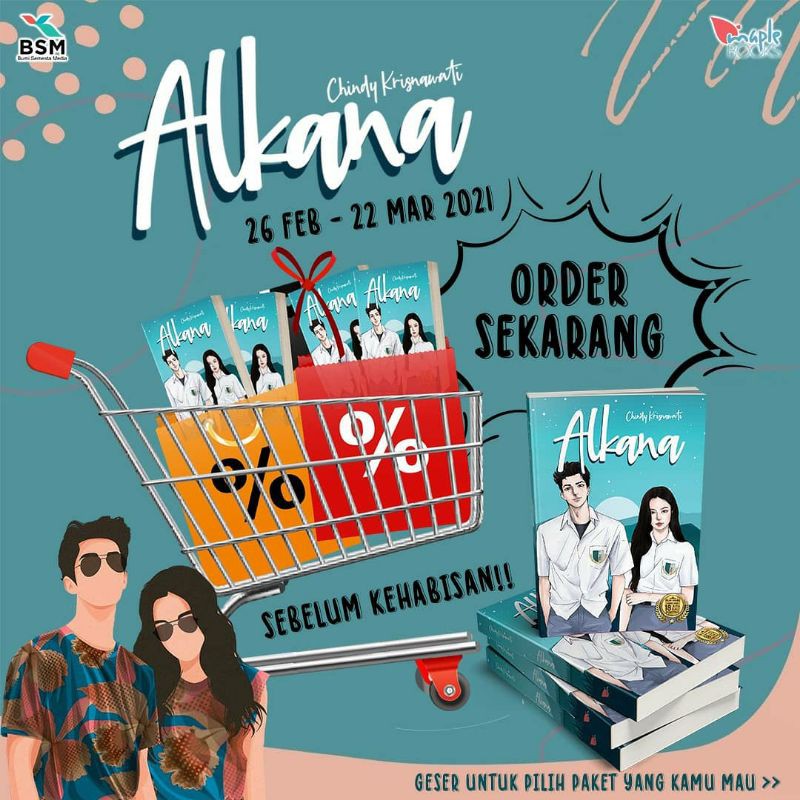 

Novel ALKANA (COD & FREE BUBBLE WRAP)
