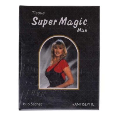 Tissue Magic Man 6 SACHET / Tisu Magic Man - 6 Sachets - Super Magic