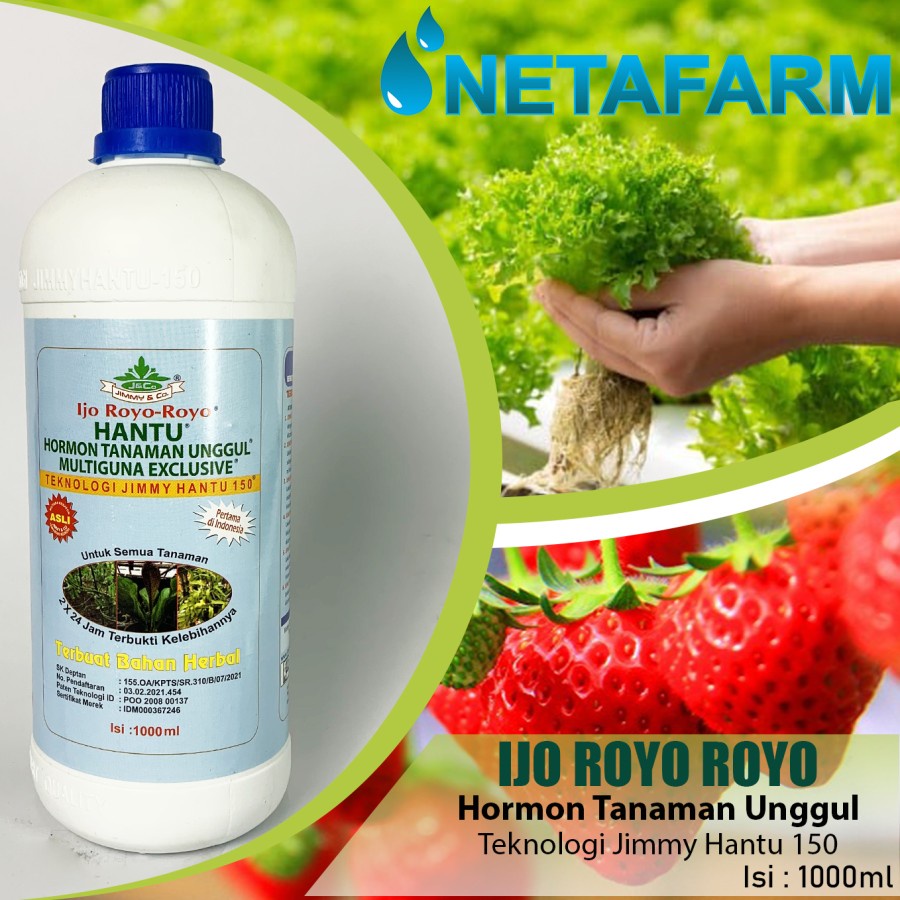 Pupuk Organik JIMMY HANTU Ijo Royo Hormon Multiguna 1000 ml