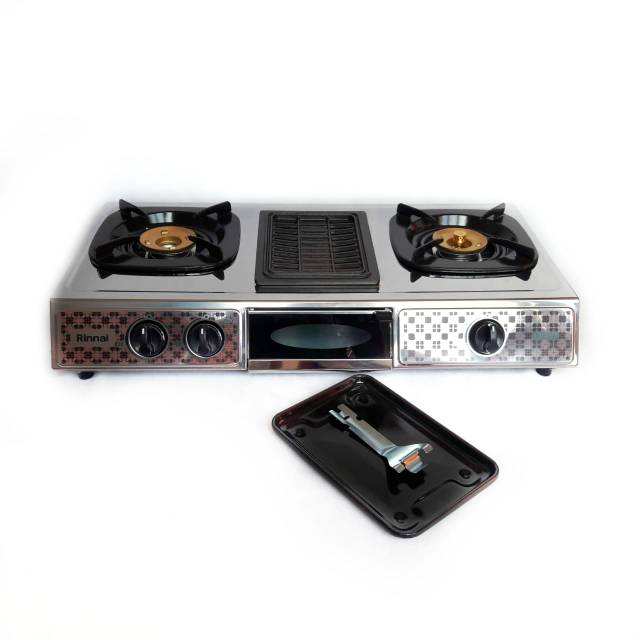 RINAI RI-524A Kompor 2 Tungku Dengan pemanggang
