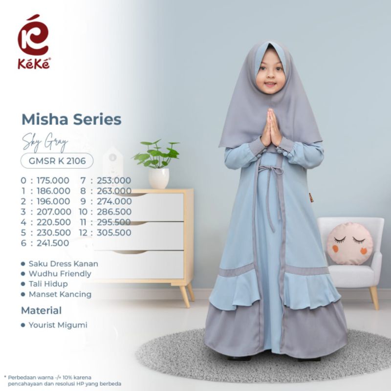 Misha Series Gamis & Koko Anak Terbaru - GMSR K 2106