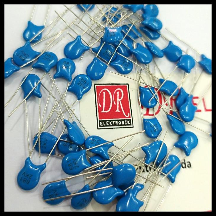 Varistor Kapasitor Capasitor 681-2Kv 680Pf 681K 2K Keramik 2000V Kode 57