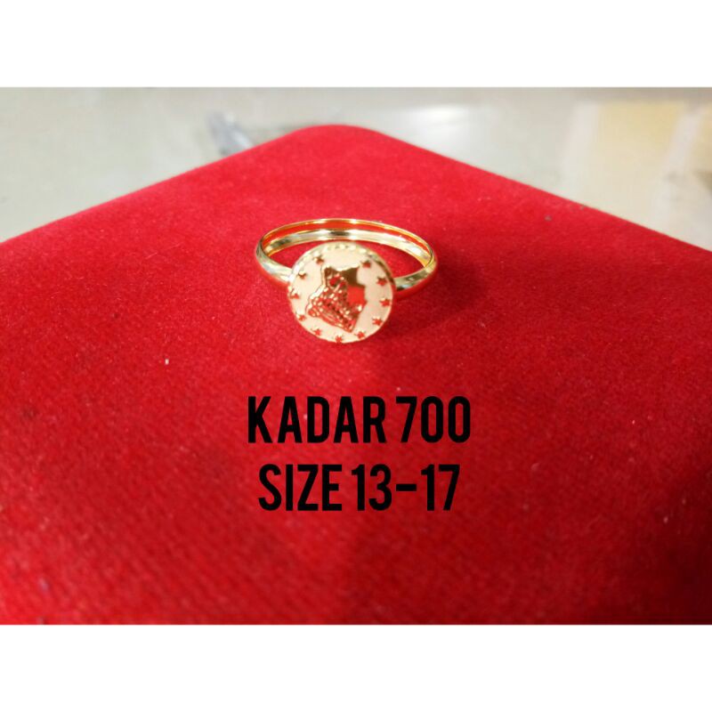 Cincin emas asli kadar 700BS/16k  KOIN PAUL lokal-2
