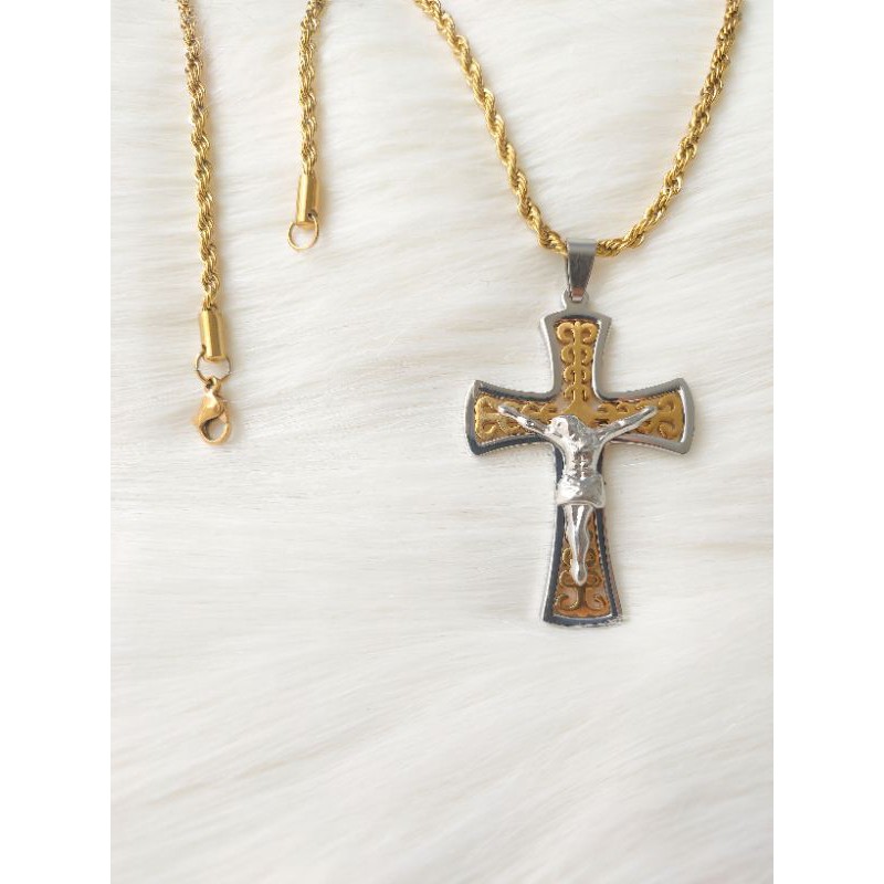 Kalung Salib Yesus Titanium8