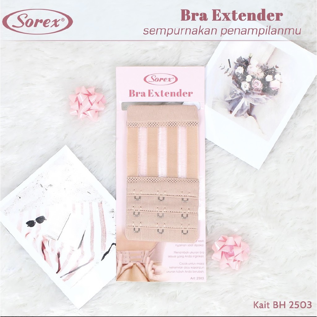 BRA EXTENTION EXTENDER BRA PENGAIT TALI TAMBAHAN KAIT 2501 2502 2503 BH SOREX KAIT 3 dan 2