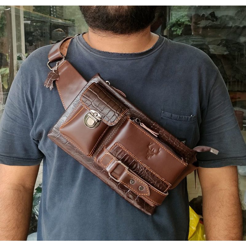 Waistbag Wr.Leather 100% Kulit Sapi Asli Crazy Horse